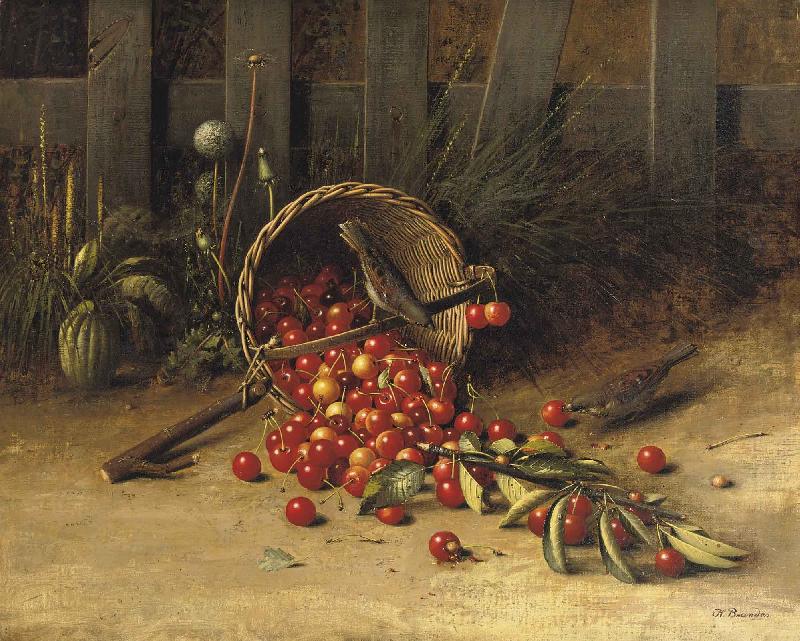 George Hitchcock The cherry thieves china oil painting image